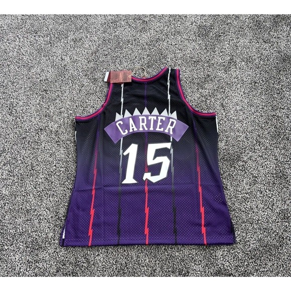 NWT Mitchell & Ness Toronto Raptors Vince Carter Fadeaway Swingman Jersey Size M - Picture 5 of 6